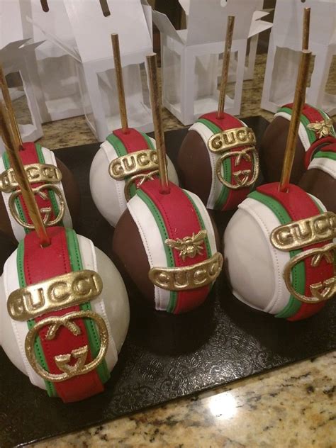 Gucci themed candy apples to accent my customer’s gift